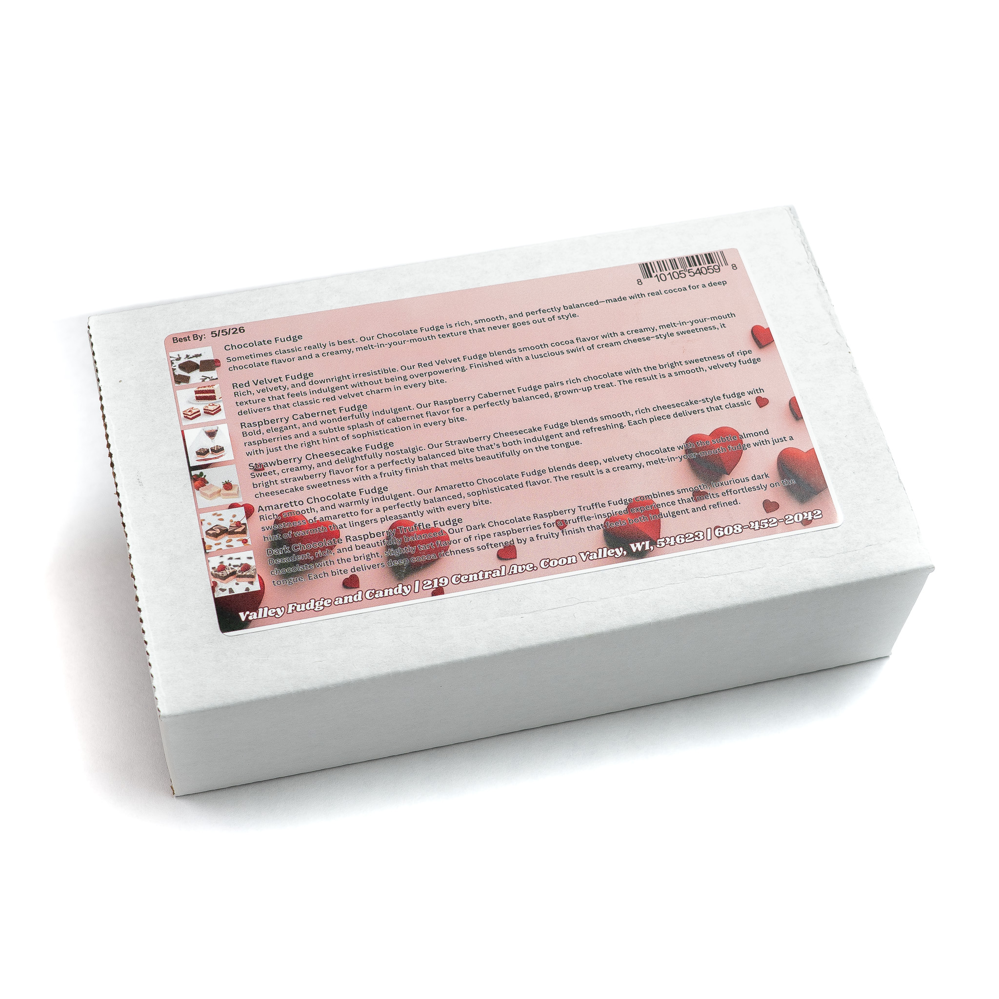 Valentine's Day Fudge Gift Box - Image 3