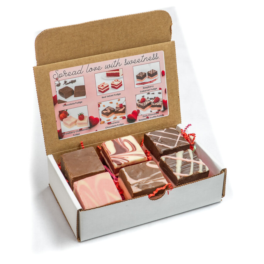 Valentine's Day Fudge Gift Box