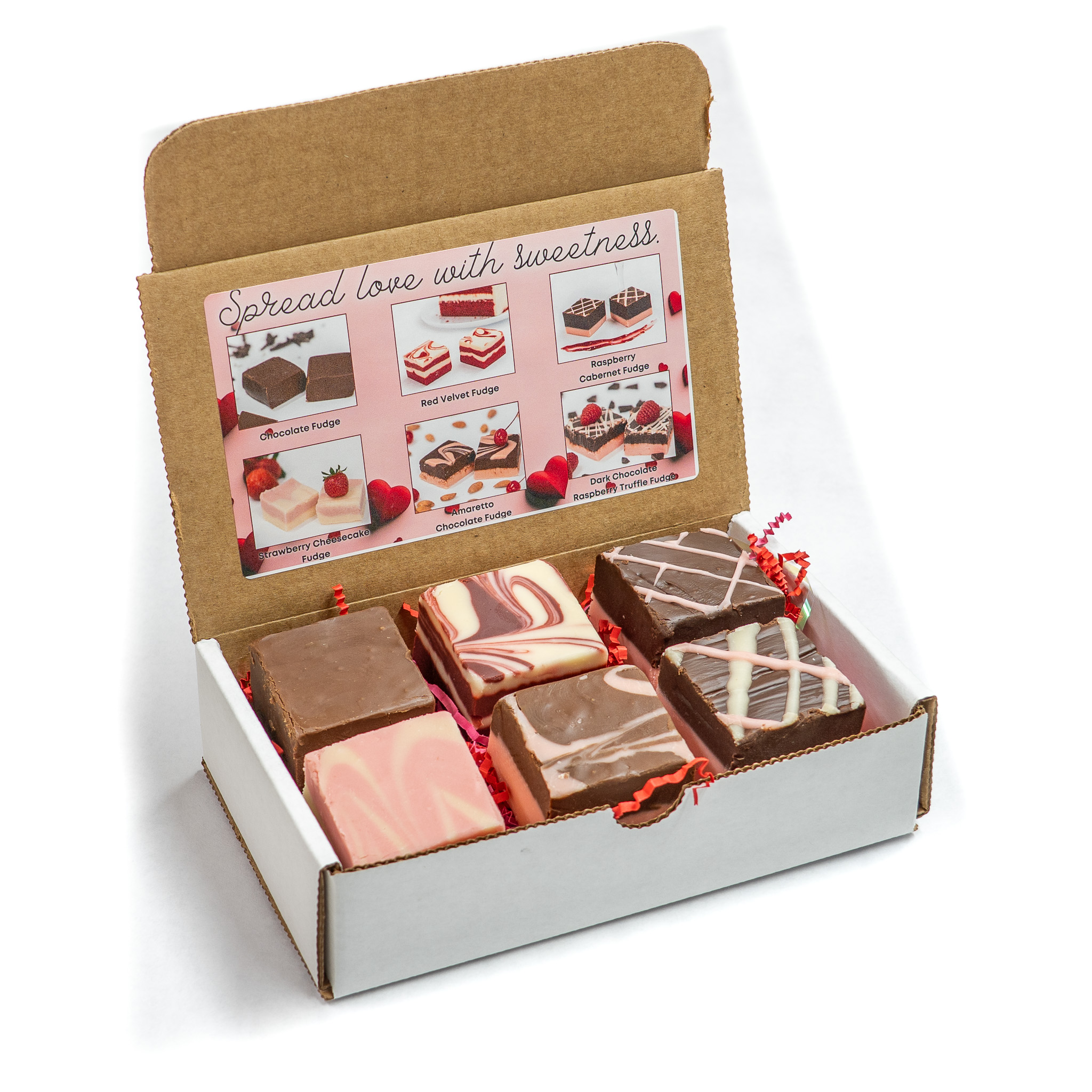 Valentine's Day Fudge Gift Box