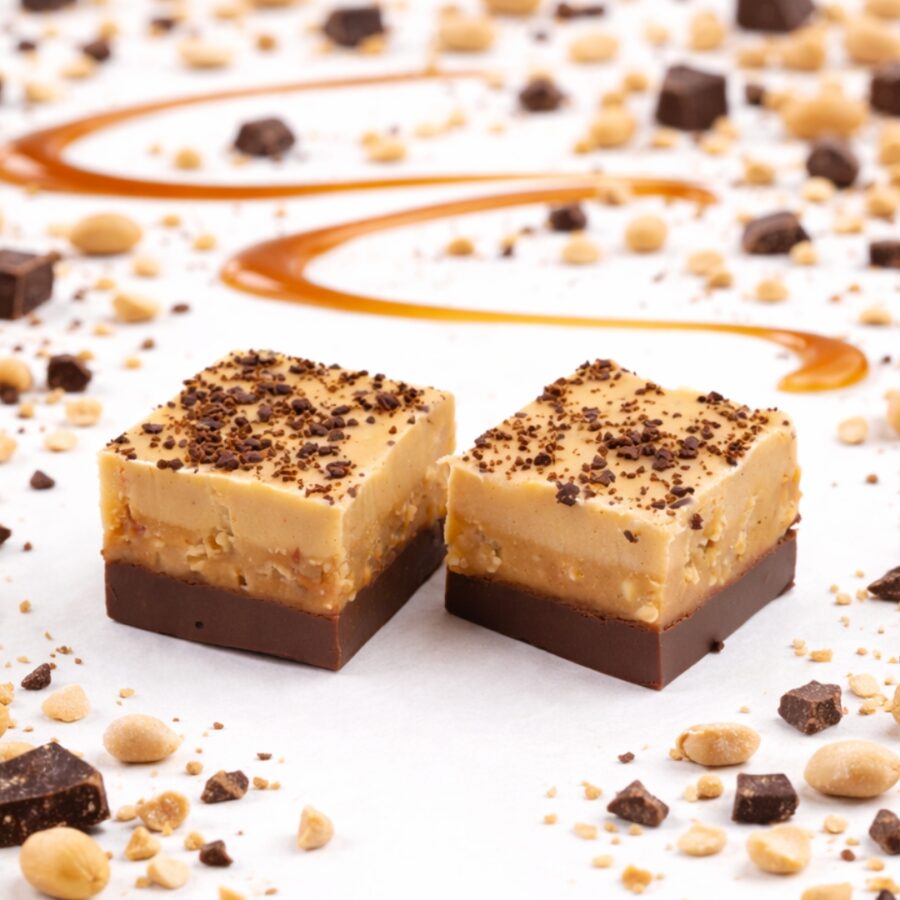 Peanuttiest Caramel Chocolate Fudge